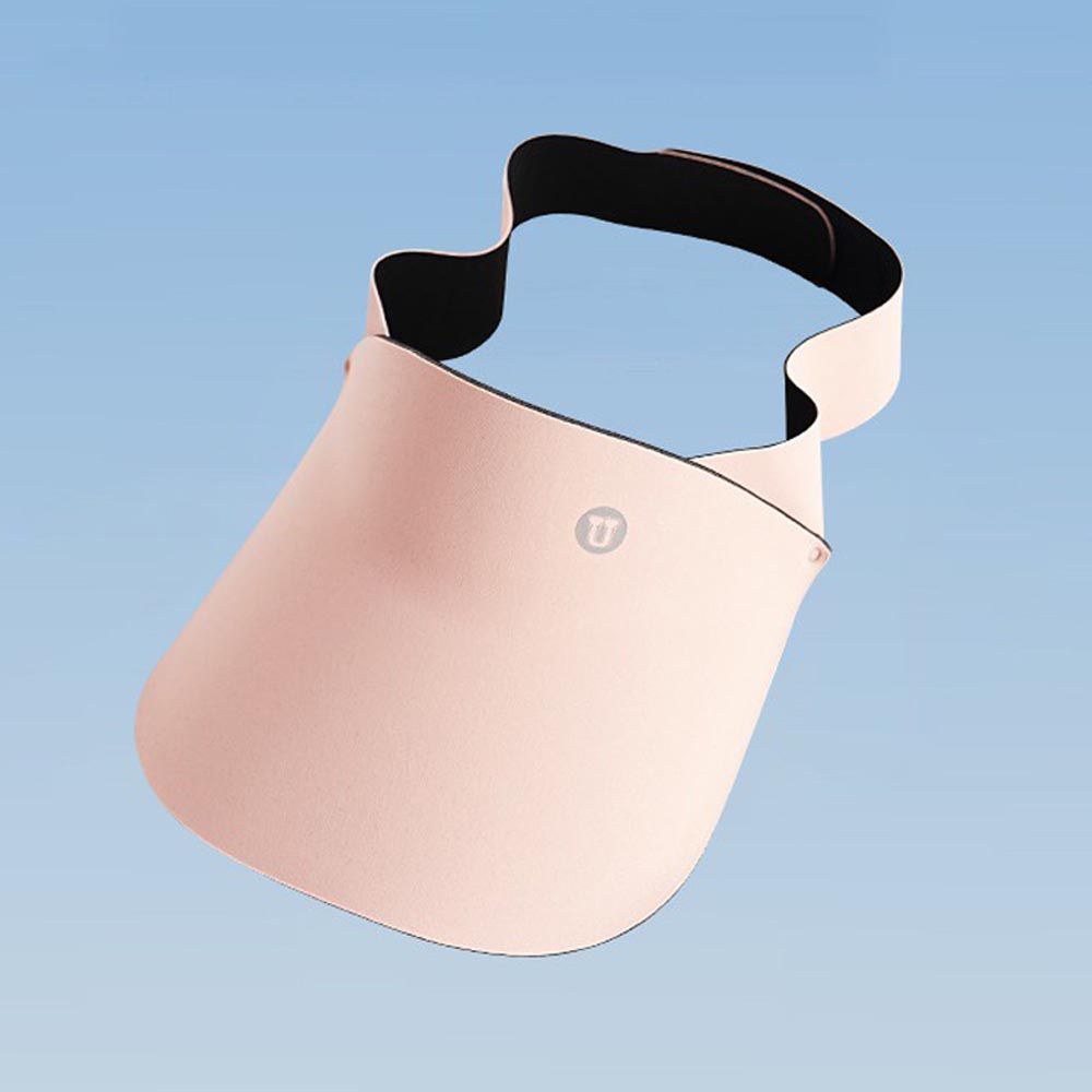 立體貼合空頂遮陽帽-可調節魔術貼-淺粉色 (46-56CM)