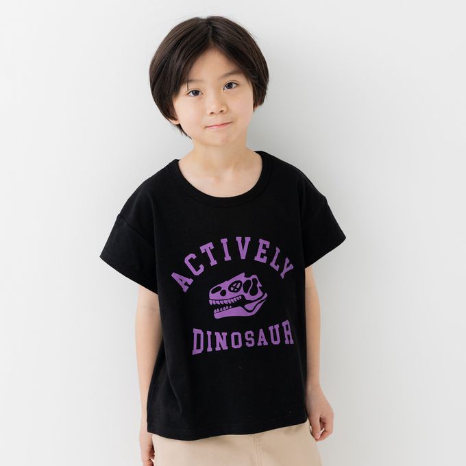 日本 Chil2 - 100%棉 可愛印花短袖上衣-冰淇淋-紫