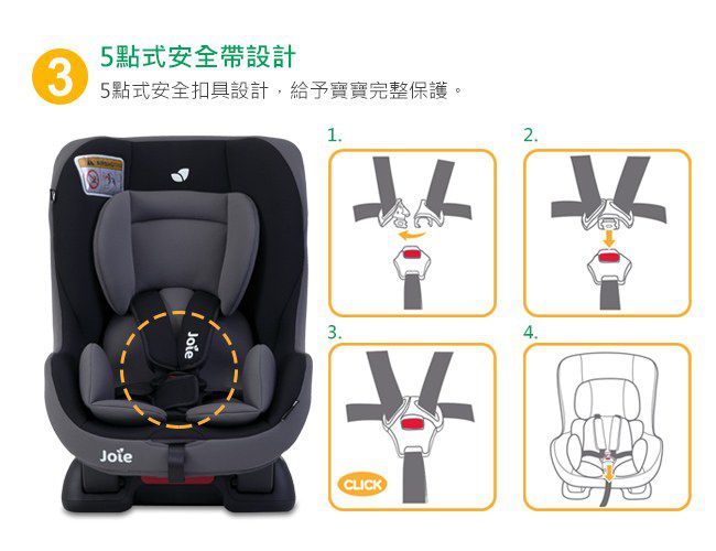 Joie - tilt 雙向汽座0-4歲(2色選擇)-灰色
