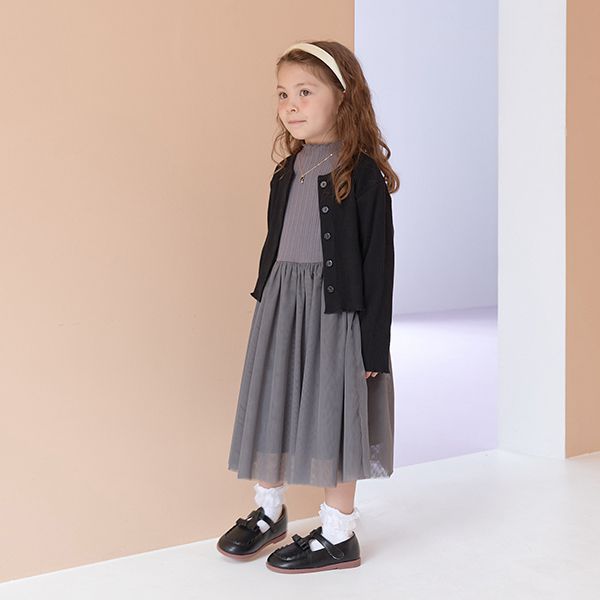 日本 Lycee mine - 下擺波浪百搭鈕扣開襟衫-粉紅