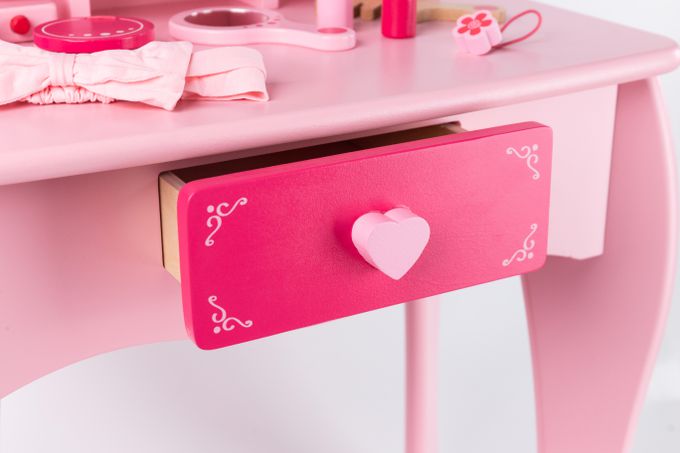 德國 Hape - 粉紅梳妝台組