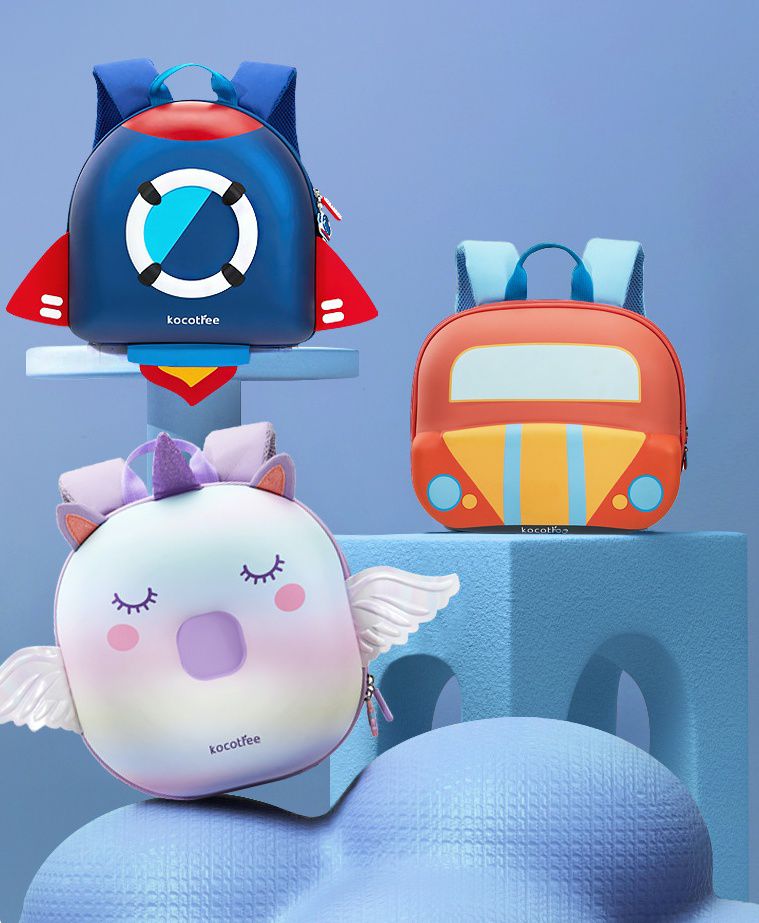 立體造型小童背包(含走失繩)-火箭