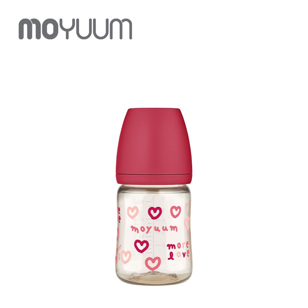 韓國 MOYUUM - PPSU 寬口奶瓶-莓果心心 (SOOSOOJIN聯名款)-170ml