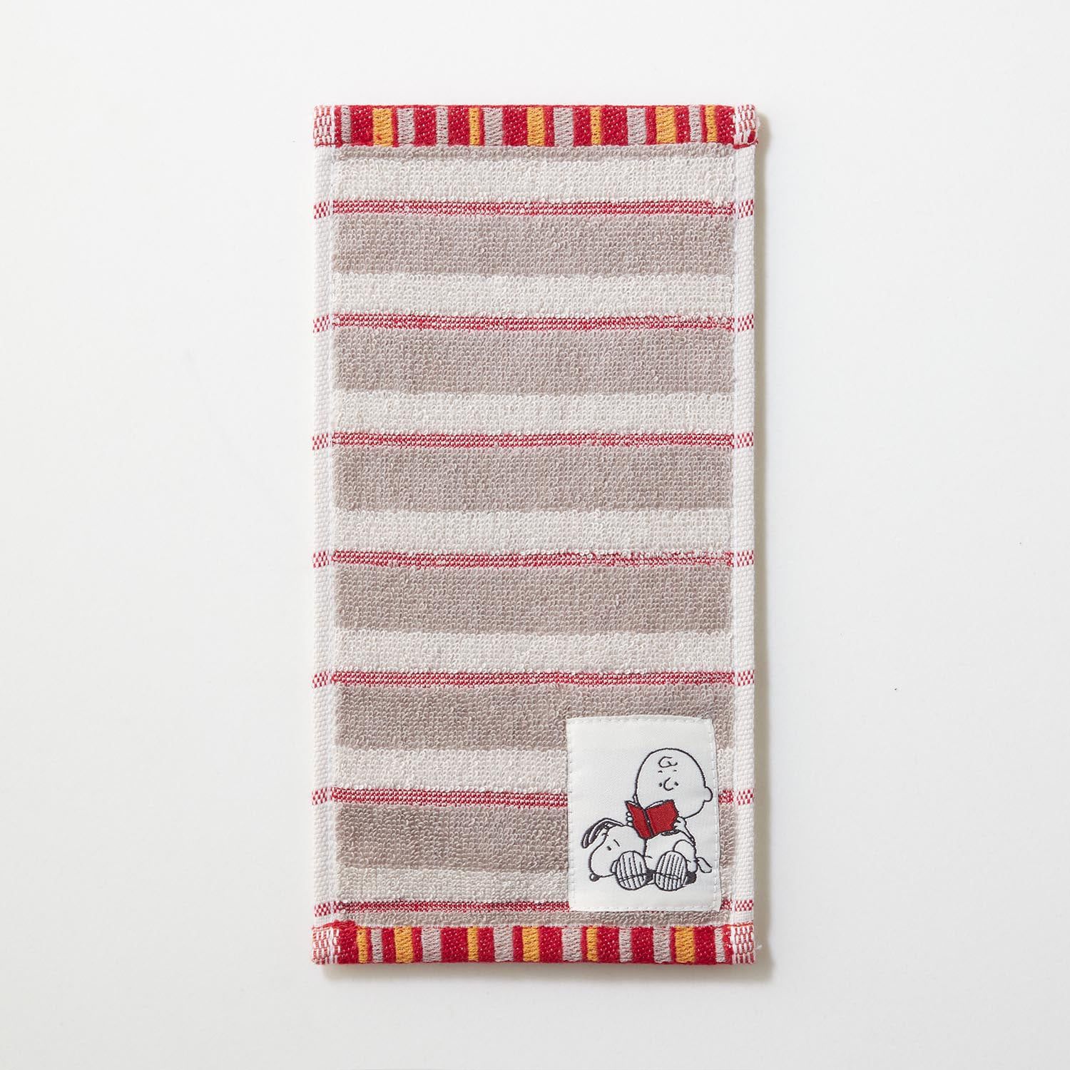 日本千趣會 - 史努比 抗菌除臭加工100%棉手帕-安迪和奧拉夫-藍綠 (約12.5×25cm)