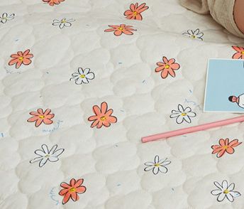 韓國 Prielle - 純棉防水墊-浪漫星空 (100*150cm)