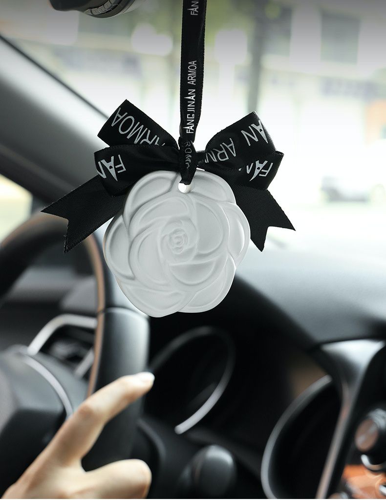 小香風可掛式香氛石膏片-天山暮雪-白+黑