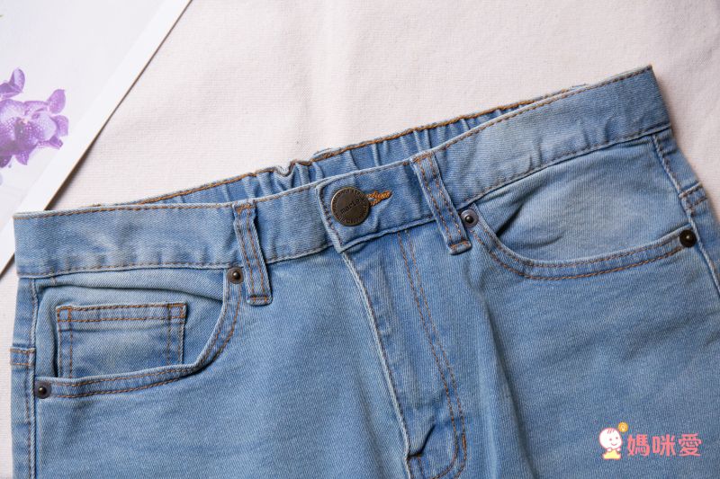 日本女裝代購 - 純棉舒適彈力休閒褲 (拉鍊/後腰鬆緊)-氣質灰