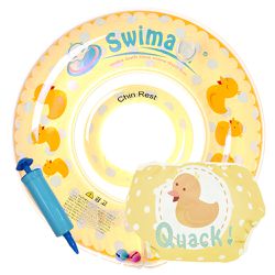 Swimava - G1+S1 脖圈/泳褲組-小黃鴨-1-18個月，13kg以內/泳褲:8-14kg