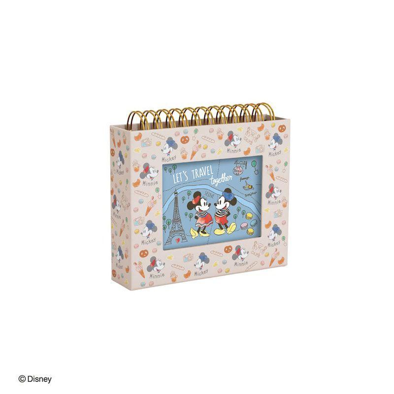 日本千趣會 - 迪士尼 可立式60枚相片收納本/相冊/相框-米奇米妮-米杏 (16x4x15cm)-(3x5相片)