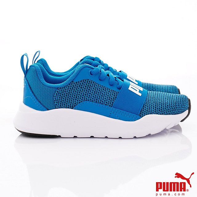 puma - 童鞋-輕量針織運動鞋款(中小童段)-藍