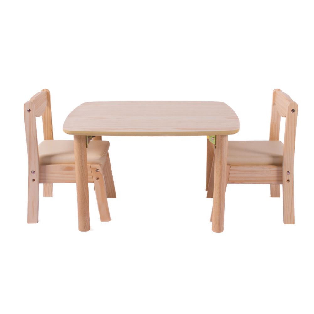 Man & Kids 寵小孩生活家居 - 方方正正遊戲桌椅組(一桌二椅）