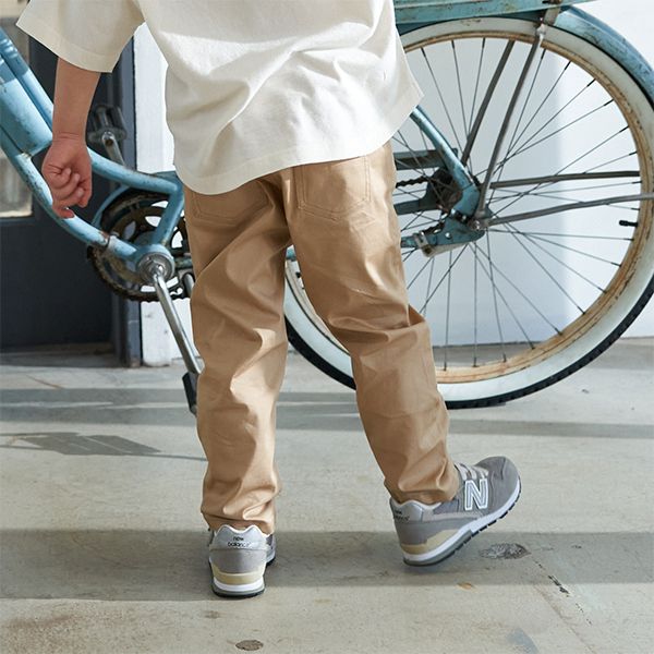 日本 b-ROOM - 好實搭寬鬆感彈性長褲-米色