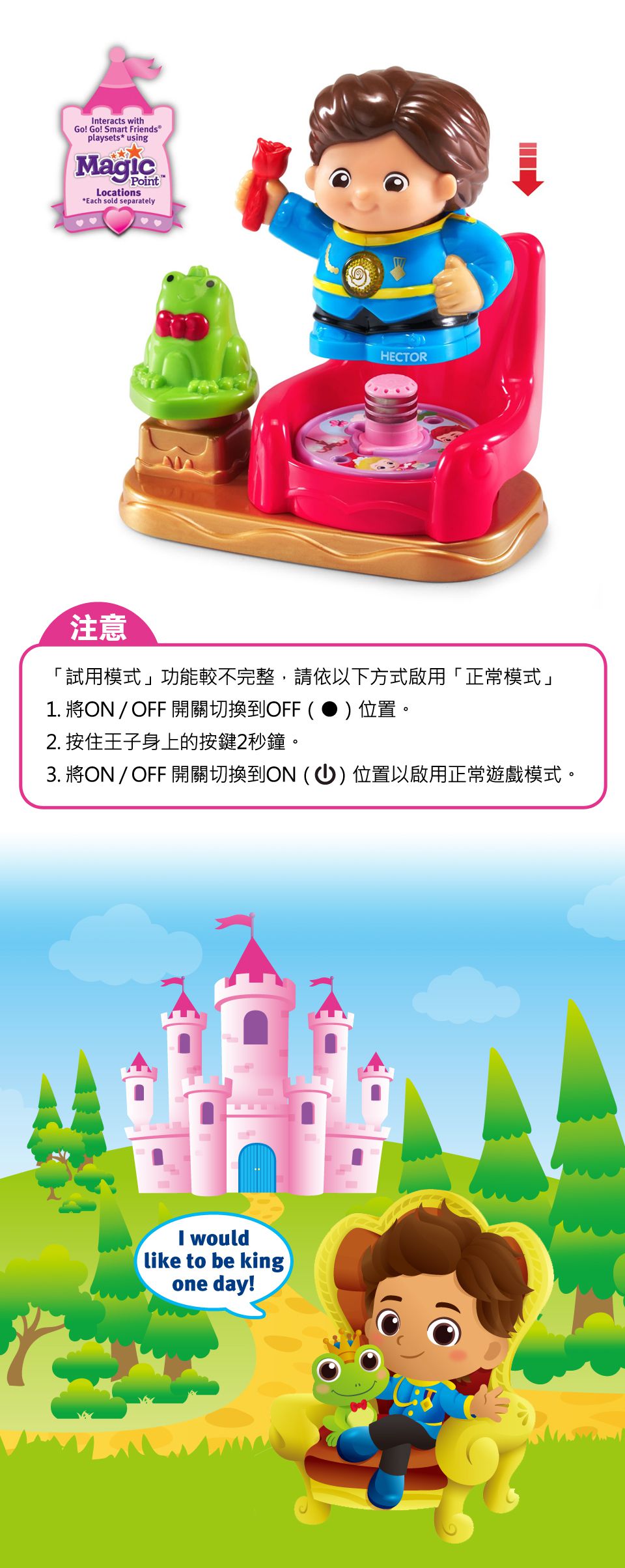 Vtech - 夢幻城堡系列-王子與青蛙