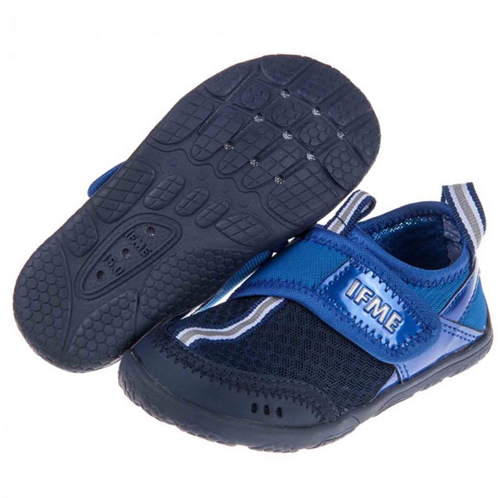 日本IFME - 新彩海藍兒童機能運動水涼鞋