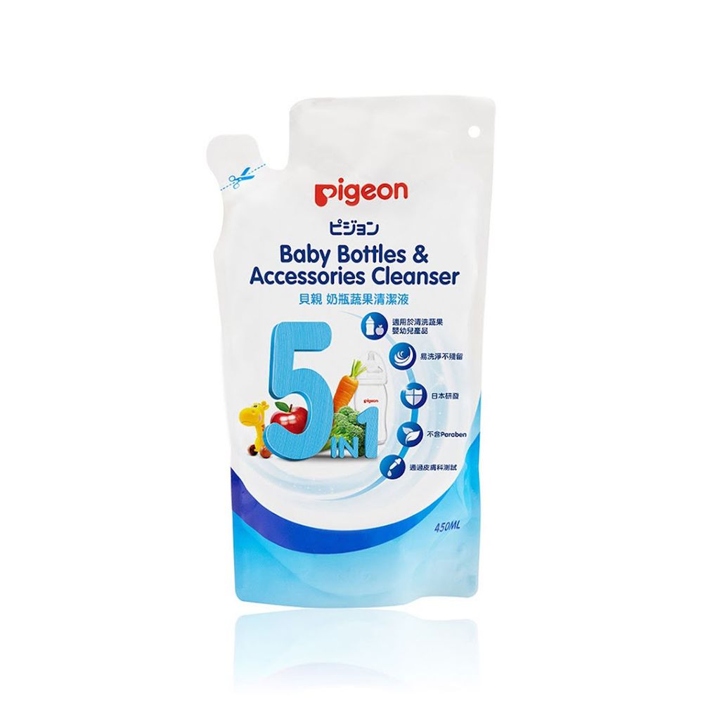 貝親 Pigeon - 奶瓶蔬果清潔液補充包-450ml