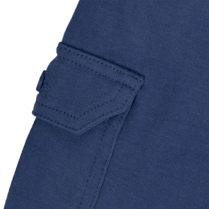 英國 JoJo Maman BeBe - 超優質嬰幼兒/兒童100%純棉綁繩工裝短褲2入組-海軍藍