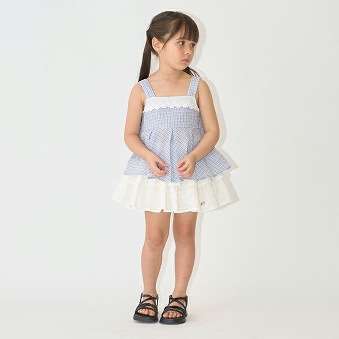 日本 Lycee mine - 澎澎荷葉邊皺褶褲裙-紫