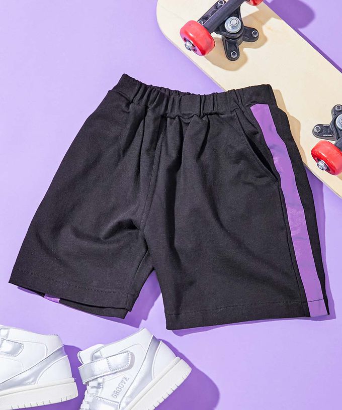 日本 devirock - 夏日印花純棉寬版短褲-迷彩-軍綠