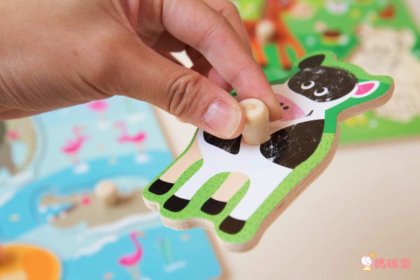 西班牙 APLI - 動物握鈕拼圖-牧場