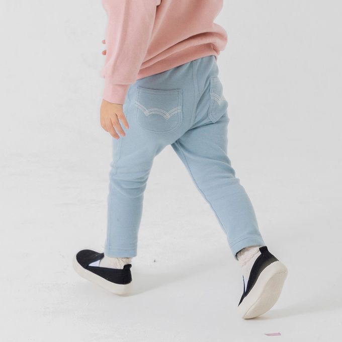 日本 Chil2 - EDWIN聯名款 舒適彈力長褲-米白