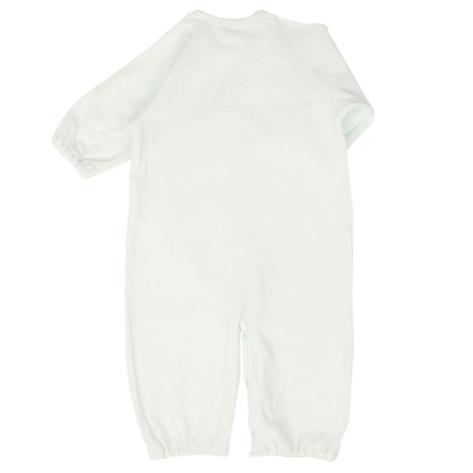 akachan honpo - 長袖連身衣 合身款-毛巾布-淺藍色 (50~60cm)