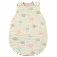 akachan honpo - 0歲起即可使用6層棉紗防踢被-象牙白色 (80cm)-日本製