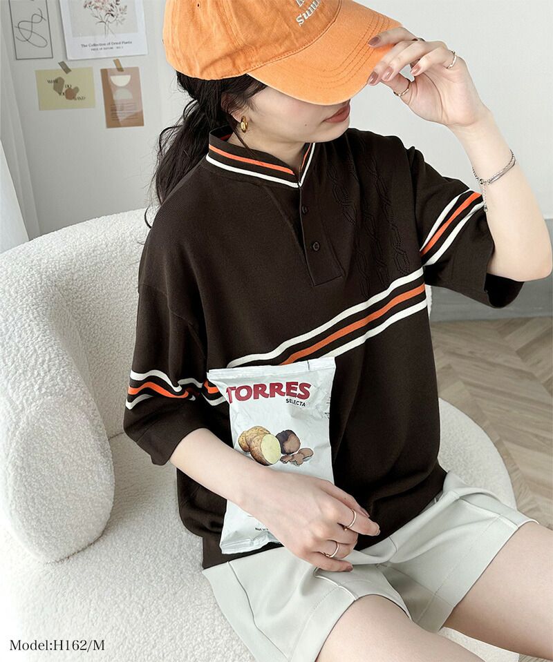 日本 Classical Elf - 翻領復古透氣短袖上衣-孔雀藍