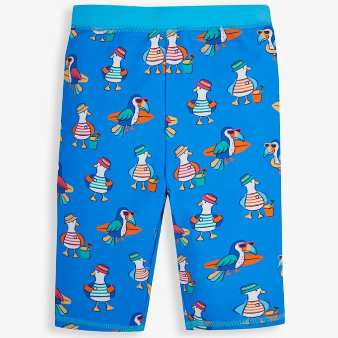 英國 JoJo Maman BeBe - 嬰幼兒/兒童兩件式防曬泳裝-海鷗家族