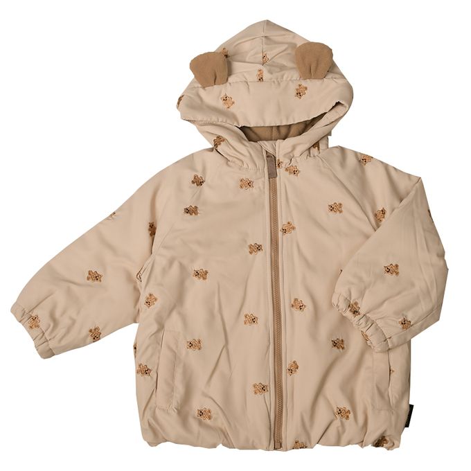 akachan honpo - 趣味夾克-滿版刺繡-淺卡其色