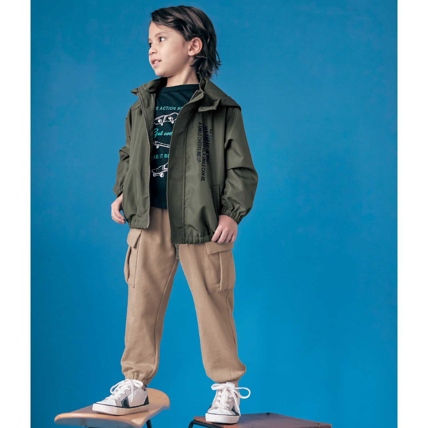 日本千趣會 - 美式街頭工裝風休閒長褲-軍綠