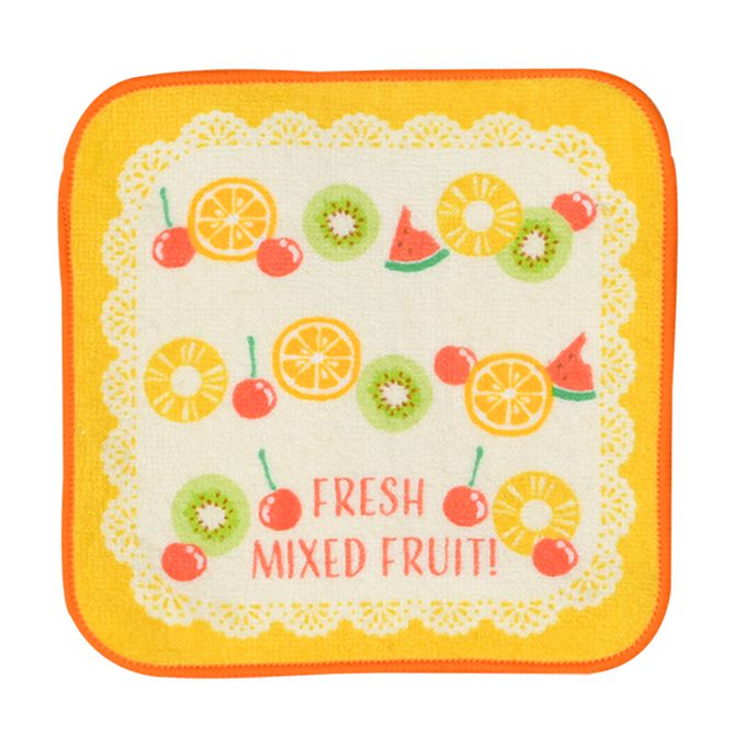 akachan honpo - 小方巾5條組-水果 (15×15cm)