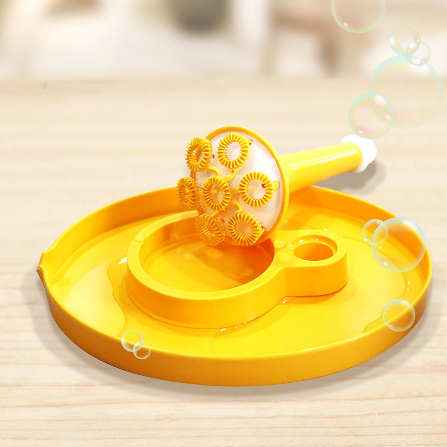 韓國 BUBBLOOO - 小號角長頸鹿吹泡泡神器-套組-主機+118ml補充液