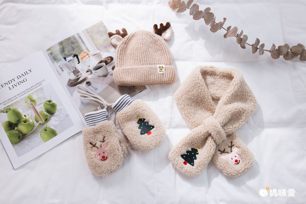 聖誕節毛帽-聖誕小鹿 (帽圍48-52CM/建議年齡2歲-8歲)