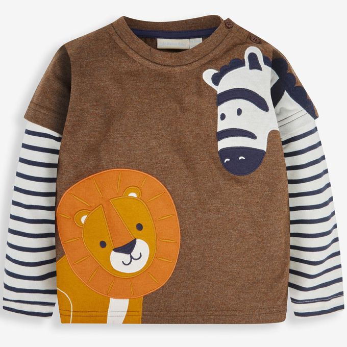 英國 JoJo Maman BeBe - 幼/兒童超優質100%純棉長袖上衣-好朋友