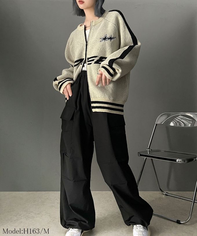 日本 Classical Elf - 美式休閒多口袋抽繩工裝褲-軍綠