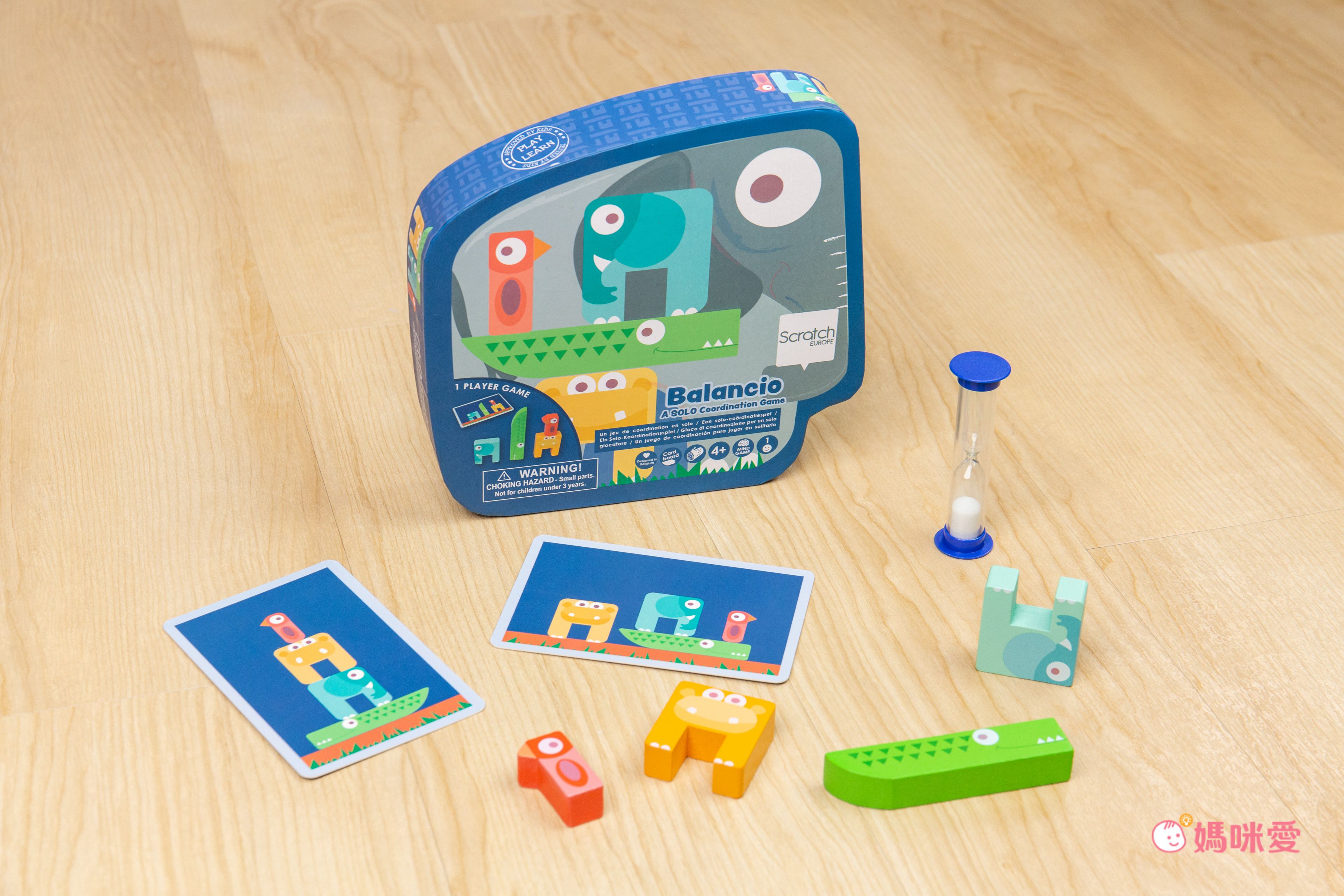 比利時 Scratch - 幼兒桌遊玩具-動物平衡挑戰