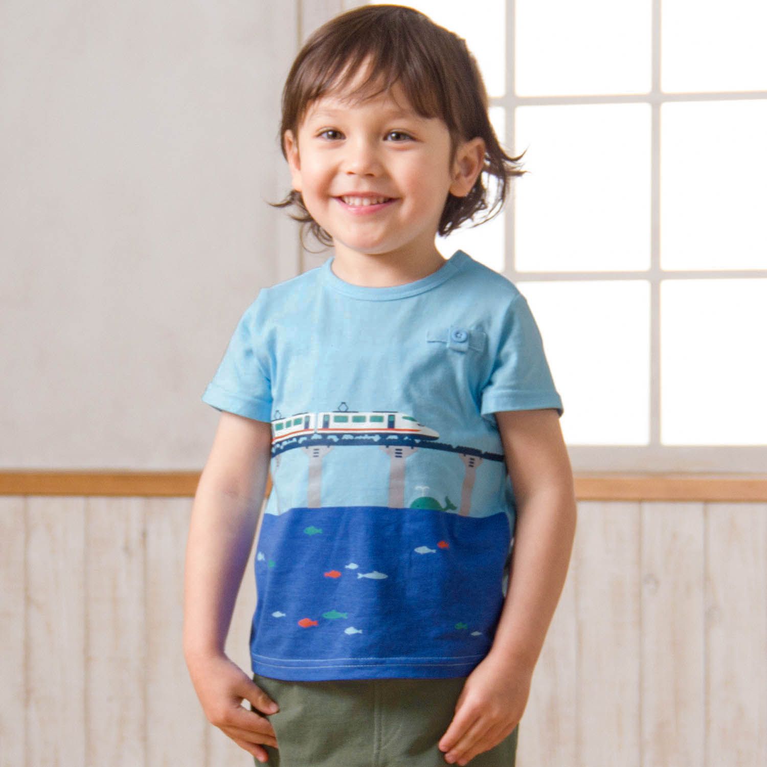 日本千趣會 - GITA 天竺棉印花短T-星星應援牌-水藍