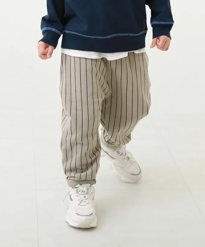 日本 devirock - 100%棉 活力休閒裏毛長褲-迷彩-灰