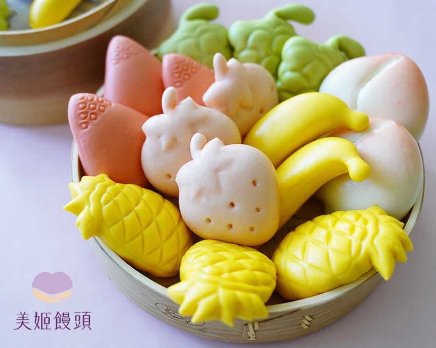 美姬饅頭 - 無糖天然蔬果造型饅頭 (6入)-35g/顆