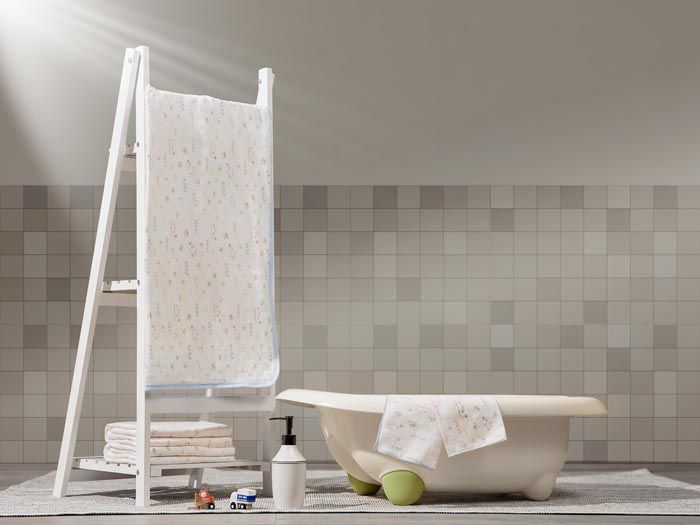 日本 Combi - 純棉柔紗-快樂車車 大浴巾-(粉) (75*105cm)