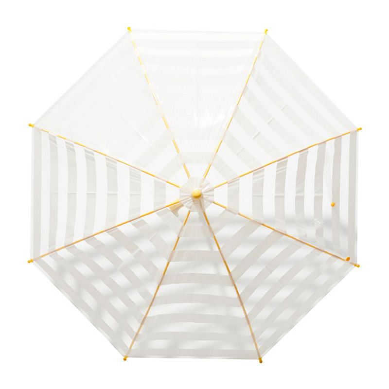 日本Caetla - Evereon 可替換式環保兒童傘-簡約條紋-黃色 (45cm)