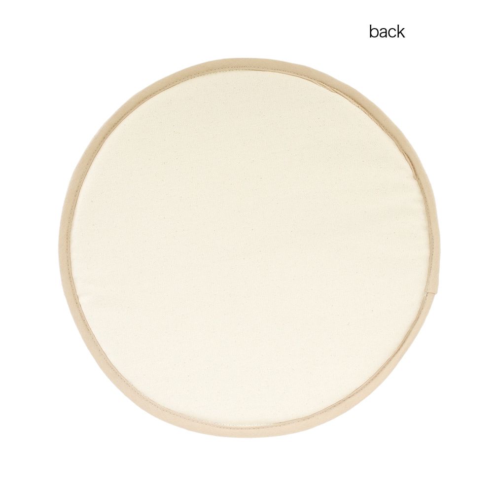 日本 TOMO - 可愛柔軟圓型坐墊/椅墊-熊貓-黑白 (約φ33cm)