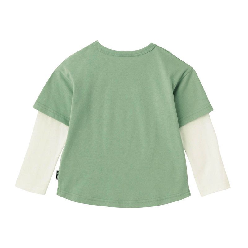 日本千趣會 - GITA 假二件清爽男孩長袖上衣-星星-藍紫