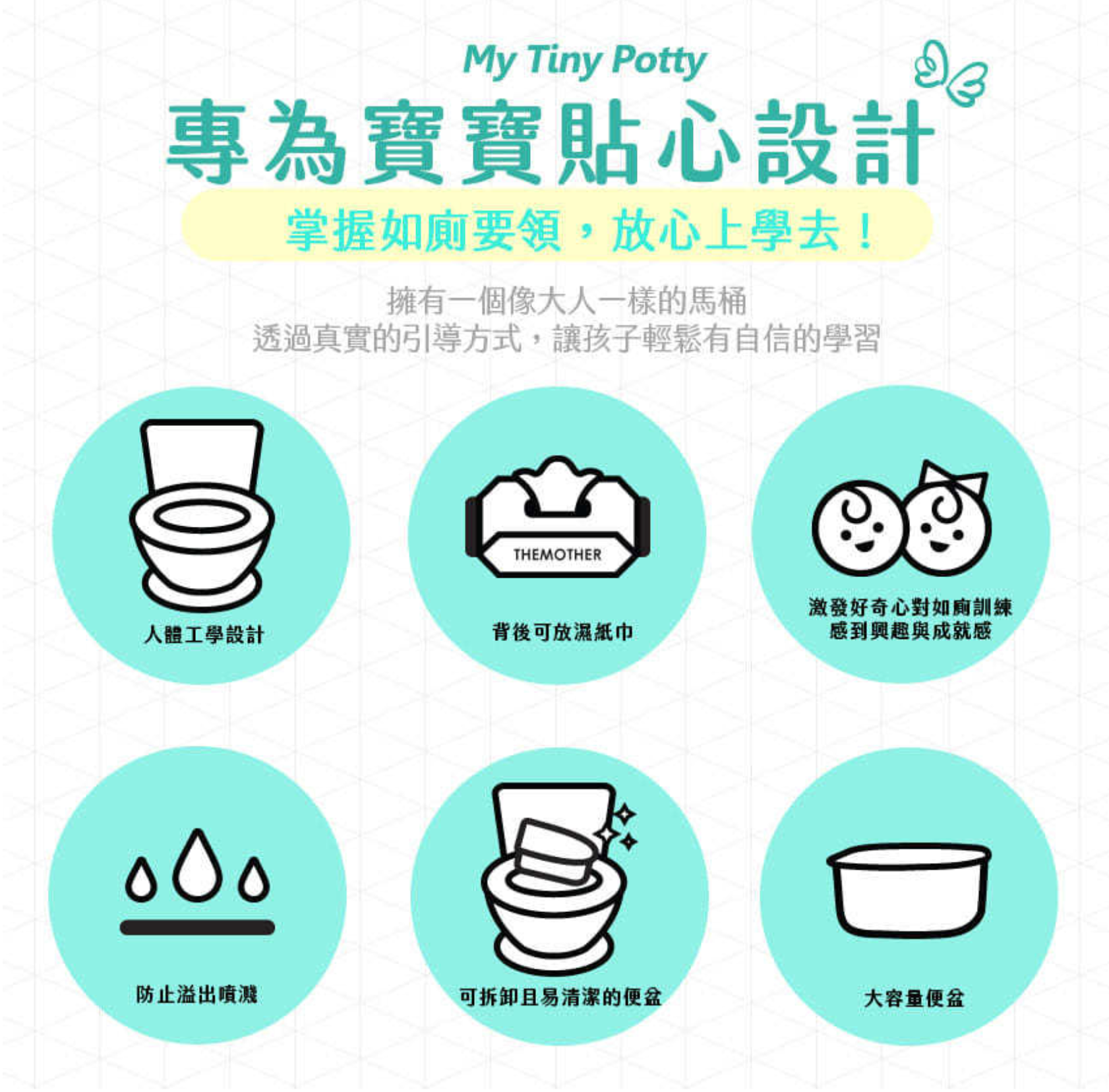 軟坐墊學習馬桶【韓國 THE MOTHER】舒適親膚戒尿布！