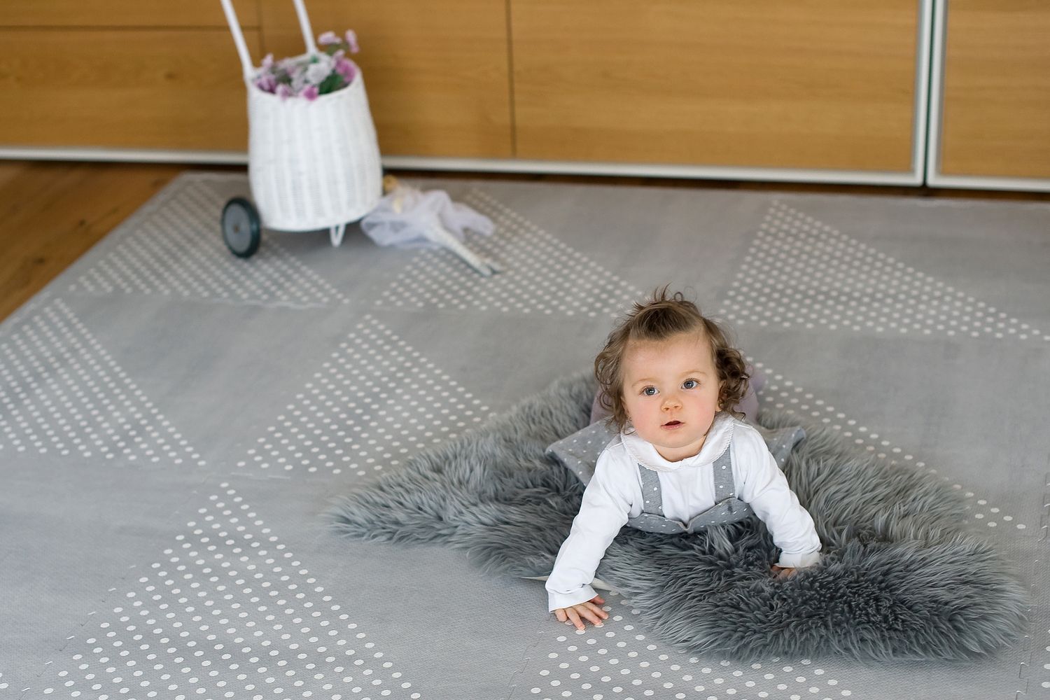 德國 toddlekind - 地球系列遊戲地墊-鴿子灰-一組6片