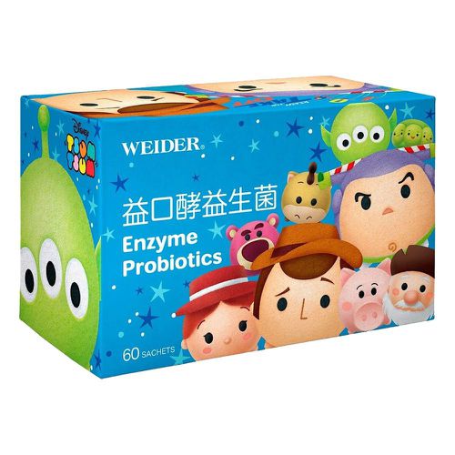 益口酵益生菌(玩具總動員款)-60包/盒*1+敏飛兒益生菌/瓶*1+益口酵5入