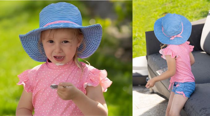 德國Playshoes - 抗UV防曬水陸兩用漁夫帽-螃蟹