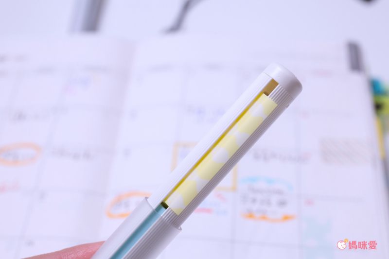 日本文具 Kanmido - LITTRO 便攜筆式口紅便利貼-文青線條-灰