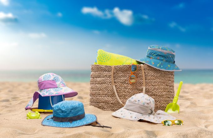 Sunday Afternoons - 兒童抗UV防潑透氣護頸帽Kids Play Hat-海灘時光