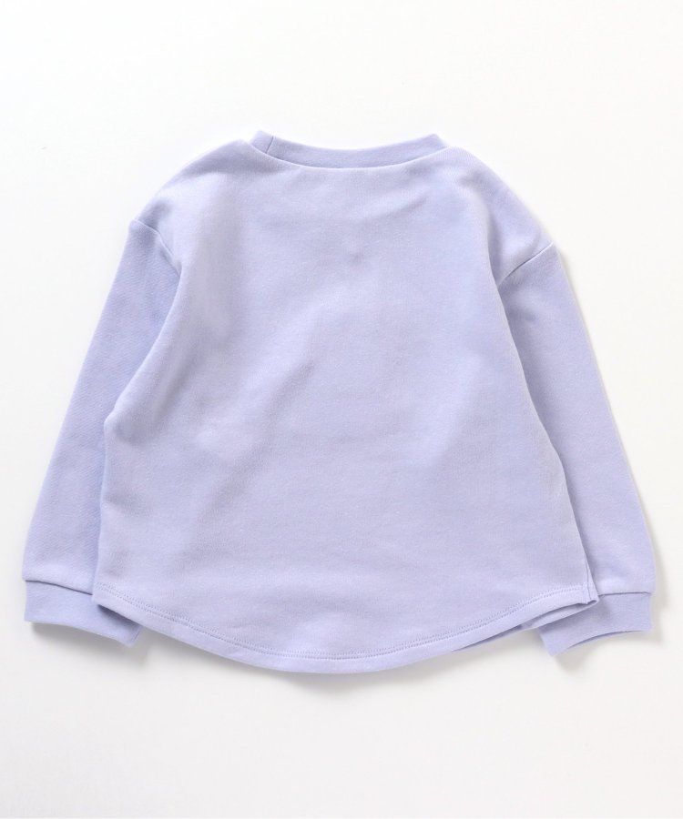 日本 apres les cours - 刺繡童趣印花圓領長袖上衣-草莓蛋糕-摩卡